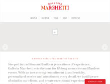 Tablet Screenshot of galleriamarchetti.com